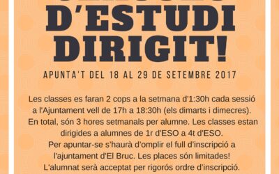 Classes d’estudi dirigit a El Bruc