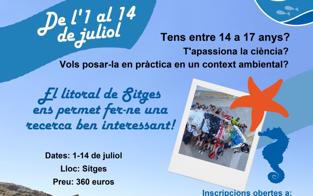 Estades marines per a joves: Camp de treball a Sitges