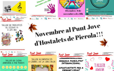 Programació del mes de novembre al Punt Jove d’Hostalets de Pierola