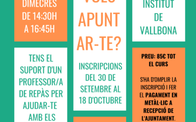 Classes de repàs a Vallbona d’Anoia