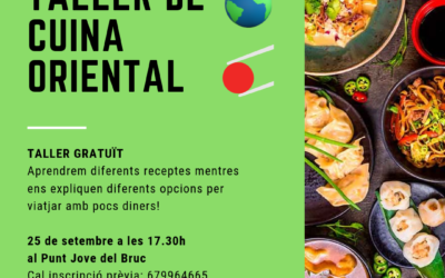 Taller de cuina oriental al Punt Jove del Bruc