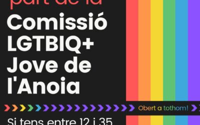 Es convoca la 1ª Trobada de la Comissió de joves LGTBIQ+ a l’Anoia