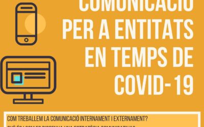 Taller de comunicació per a entitats en temps de Covid19