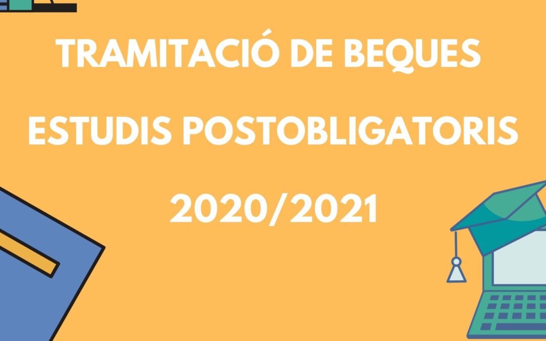 Assessorament i suport en la tramitació de beques d’estudis postobligatoris 2020-2021