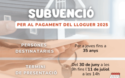 Subvenció per al pagament del lloguer