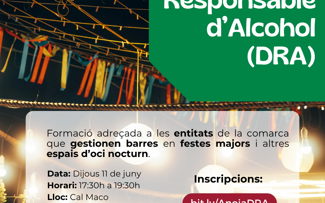 Formació en Dispensació Responsable d’Alcohol