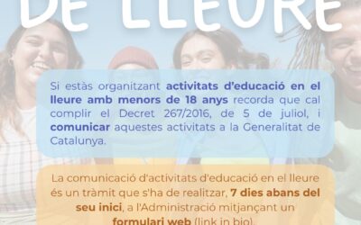 Activitats d’educació en el lleure 2026